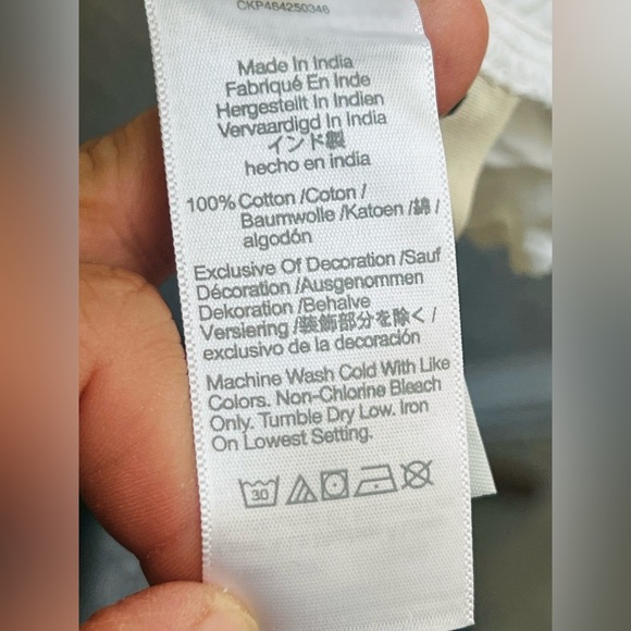 Madewell NNT Embroidered Poplin V-Neck Mini Dress SIZE XL with pockets - Picture 8 of 14